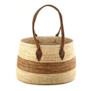   Market Basket with Handles   Brown   Fair Trade