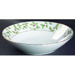  Noritake Holly And Berry Gold Coupe Soup Bowl, Fine China 