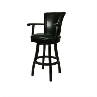 Pastel Furniture Glenwood 30 Leather Barstool with Arms  