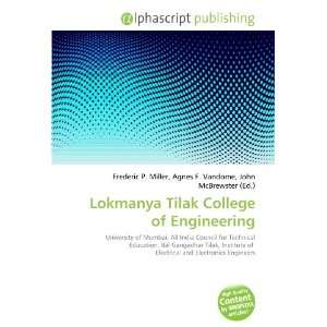  Lokmanya Tilak College of Engineering (9786134269988 