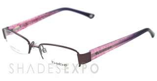NEW Bebe Eyeglasses BB 5027 PLUM 002/PLUM BASHFUL AUTH  
