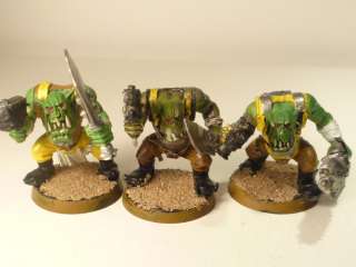  10 space ork boyz assembled and painted to a basic standard as shown