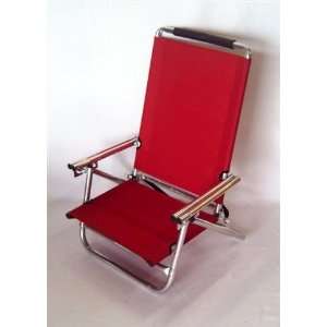  Made in USA OASIS Tall Back Reclining Aluminum Beach Chair 