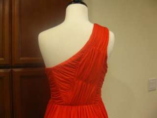 NEW$385 Tibi Goddess One shoulder fine jersey gown Dress in Bright 
