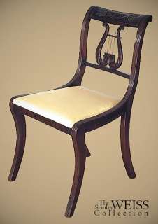 SWC Mahogany Lyre Side Chair, NY, c. 1890  