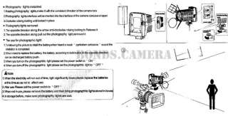 Camera Camcorder DV Video Light LED 5001 5500K 6500K  