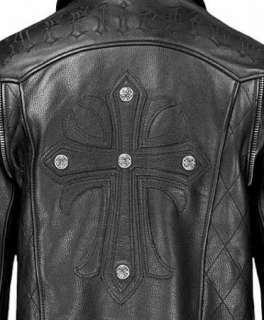 NWT AFFLICTION PIVOTAL Leather Jacket Motorcyle Cross size M Limited 