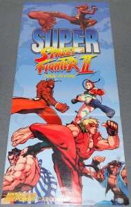 NES SNES Nintendo Power Super Street Fighter 2 Turbo Poster Rare 