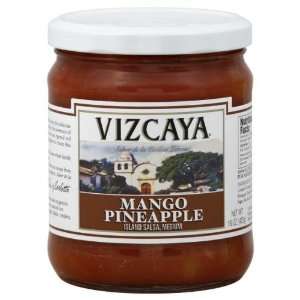  Vizcaya, Salsa Mango Pnaple, 16 OZ (Pack of 6) Health 