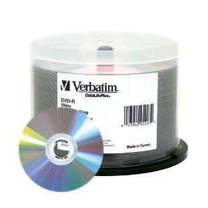  Verbatim DataLifePlus Shiny Silver 16X DVD R Media 50 Pack 