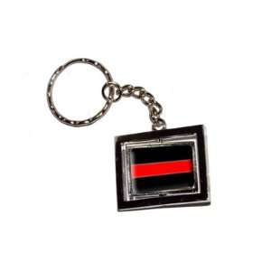  Thin Red Line   Fireman Firemen   New Keychain Ring 