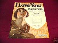 1923 I LOVE YOU LITTLE JESSE JAMES PIANO SHEET MUSIC  