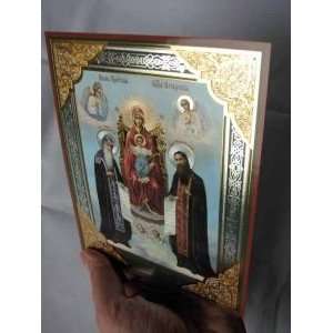   of Kiev Caves, Kiev Pecherskaya Theotokos (cardboard 15x18cm or 6x7in