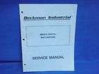 Beckman 3010 3020 3030 Operators Manual, Beckman Series 3000 Operator 