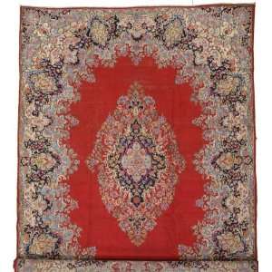   130 Red Persian Hand Knotted Wool Kerman Rug Furniture & Decor