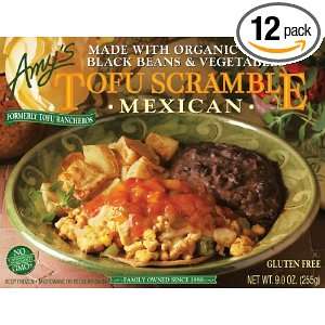 Amys Mexican Tofu Scramble Organic, 9 Ounce Boxes (Pack of 12 