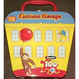  Curious George 100 piece Puzzle Tin Toys & Games
