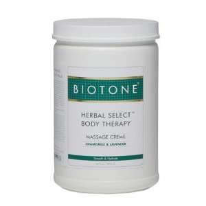   BIOTONE® Herbal Select Body Therapy Massage Creme Half Gallon Beauty