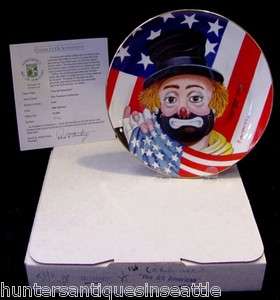 HAND SIGNED Red Skelton The All American Clown Plate  