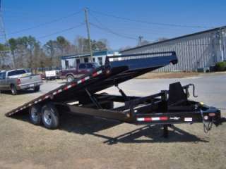 22 wood tilt deck equipment car hauler trailer NEW 14k  