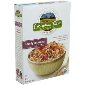 Cascadian Farms Organic Hearty Morning Fiber Cereal, 15 oz Boxes, 6 ct 