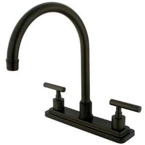Tampa Double Handle Centerset Bar Kitchen Faucet with Metal Lever 