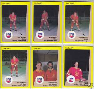 1989/90 IHL Salt Lake Golden Eagles Ken Sabourin  
