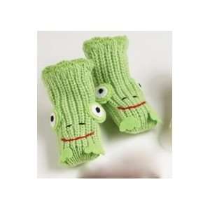  Twos Company Kids Animal Slipper Socks Green Frog 