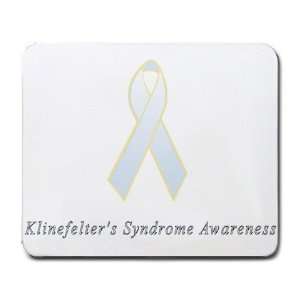  Klinefelters Syndrome Awareness Ribbon Mouse Pad Office 