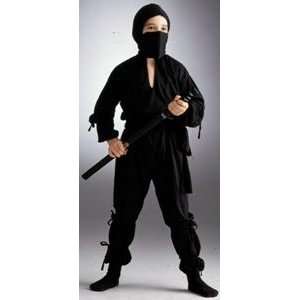   Ninja (Black) Child Halloween Costume Size 12 14 Large Toys & Games