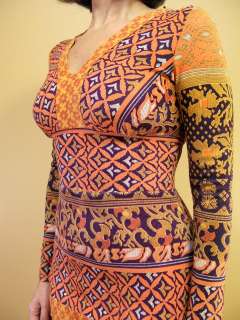   60s MIXED PRINTS Tribal BLOCK Hippie Glam BOHO India Maxi DRESS XXS XS
