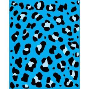 LEOPARD PRINT PATTERN Blue and Black Vinyl Decal Sheets 6x6 Stickers 