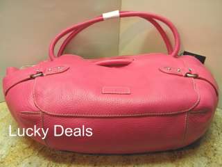 COLE HAAN VILLAGE LUNCH BUCKET TOTE HANDBAG Bag PURSE Pink leather New 