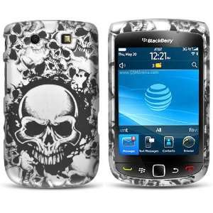 BlackBerry Torch 9800 White Skull Premium Designer Hard 