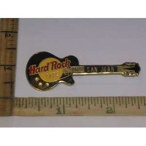   Juan Guitar Pin, Les Paul Guitar, Black, Red & Gold Guitar, HRC Pin