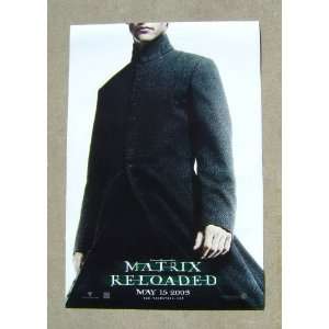  Matrix Reloaded Neo Double Sided 1 Sheet Original Theatrical Movie 