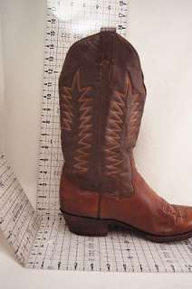 Sanders Brown Leather 10.5 D Mens Western Boots  