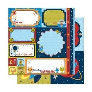  New   Blast Off Double Sided Cut Outs 12X12 Sheet by Bo 