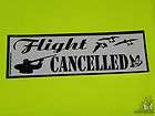Flight Cancelled Duck Hunting Bumper Sticker Decal New  