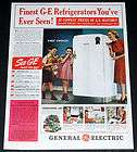   PRINT AD, GENERAL ELECTRIC REFRIGERATOR, WITH CONDITIONED AIR