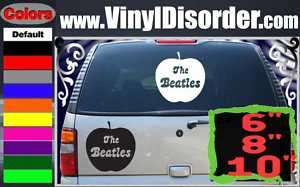 The Beatles Apple Band Vinyl Car or Wall Decal Sticker  