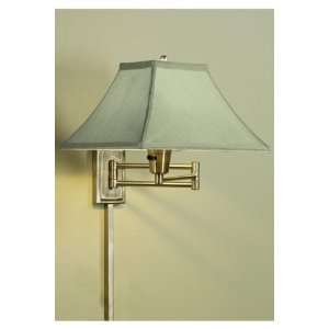  Manhattan Swing Arm Lamp Sage Antique Brass