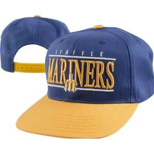 Seattle Mariners Nineties Retro Throwback Logo Snapback Adjustable Hat