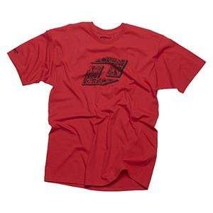  One Industries Scrolls T Shirt   Medium/Red Automotive