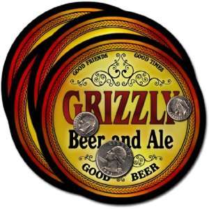 Grizzly , CO Beer & Ale Coasters   4pk