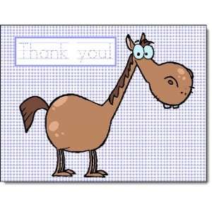  Letter Learning Postcard   Happy Horse Thank You (12 Card 