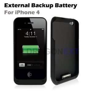   External Backup Battery Charger Case Cover For Iphone 4 Electronics