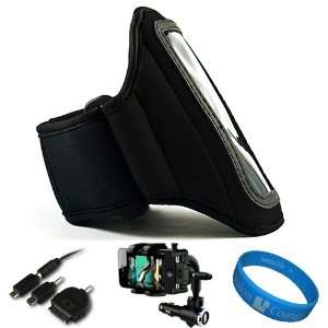  Black SumacLife Neoprene Workout Armband for Sony Xperia 