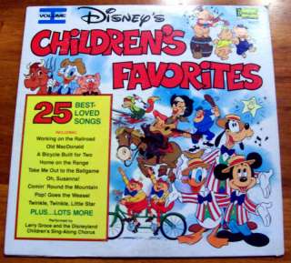 1979 Vintage Childrens Favorites Walt Disney Record 2  