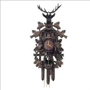   Musical Deep Carved Hunter 8 Day Movement Cuckoo Clock
